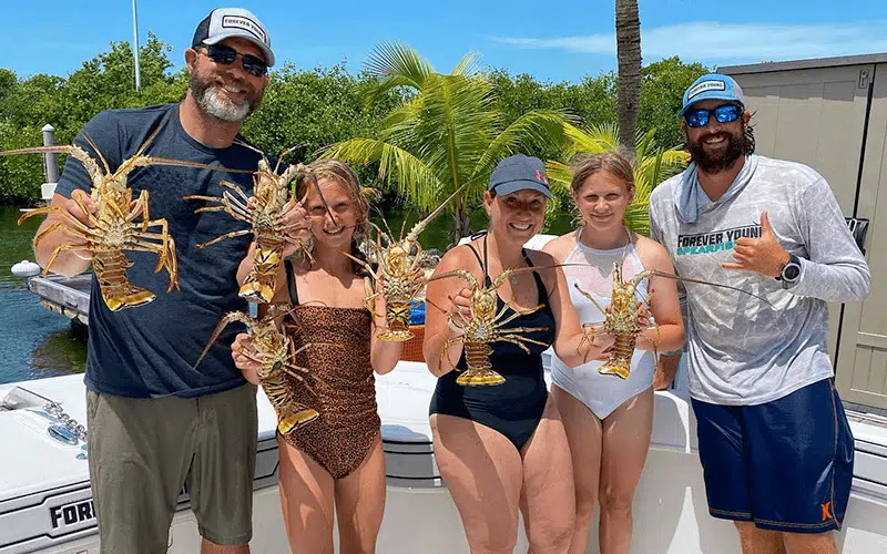 Best Local Lobster Hunting Charter Key Largo FL