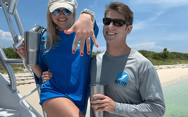 Engagement at Islamorada Beach Sandbar Tour with Forever Young