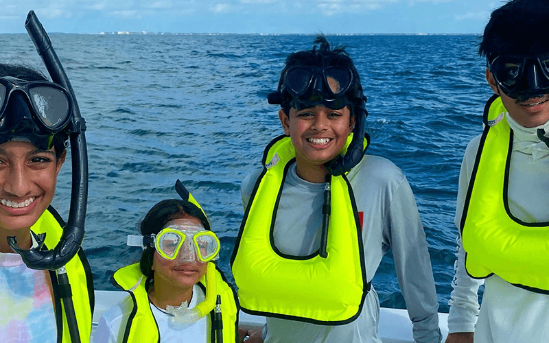 Family Snorkeling First Time Key Largo Florida Keys
